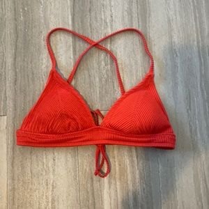Red bikini top